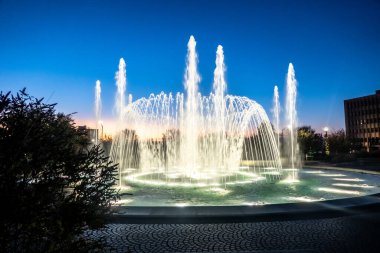 Rock Hill Güney Carolina şehir merkezindeki sokak manzaraları