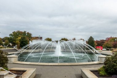 Rock Hill Güney Carolina şehir merkezindeki sokak manzaraları