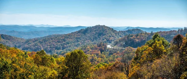 Blue Ridge Mountains Podzim Severní Karolíně — Stock fotografie