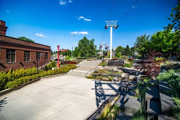 Spokane Washington Centrum Zomer — Stockfoto