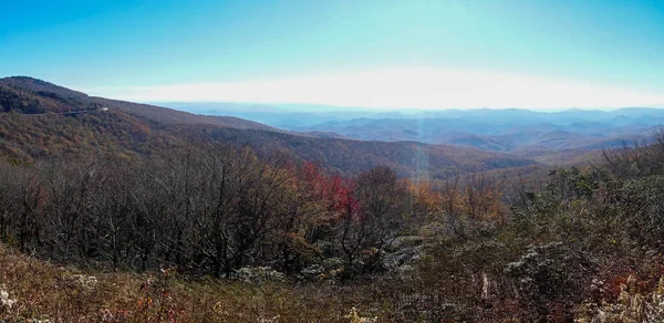 Blue Ridge Mountains Jesieni Północnej Karolinie — Zdjęcie stockowe
