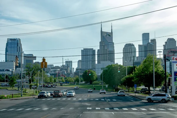 Belvárosi Nashville Tenessee Városkép Városkép Városkép Jelenetek — Stock Fotó