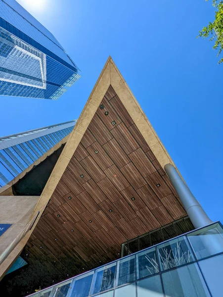 Charlotte Deki Yapı Inşaatı Üzerine Modern Mimari Öğeler — Stok fotoğraf