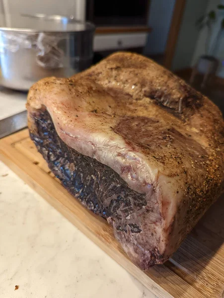 Krásný Suchý Starý Usda Prvočíslo Ribeye Steak Připraven Grilu — Stock fotografie