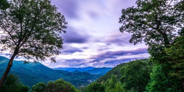 Maggie Valley Kuzey Carolina 'daki güzel doğa manzarası.