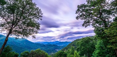 Maggie Valley Kuzey Carolina 'daki güzel doğa manzarası.