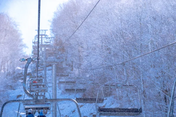 Winter Und Schneelandschaft Der Nähe Von Buchenberg Nördlich Carolina — Stockfoto