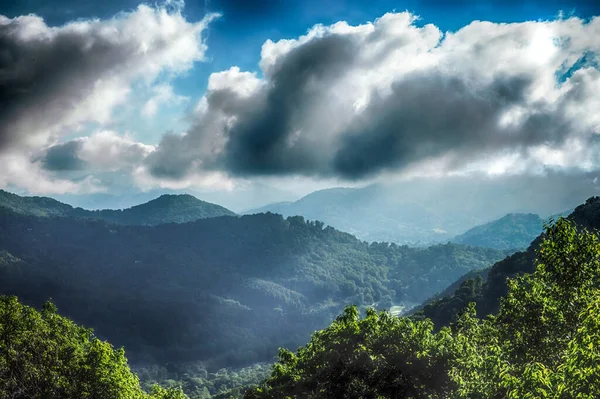 Morgen Sonnenaufgang Maggie Valley Nördlich Carolina Berge — Stockfoto