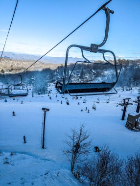 Kuzey Carolina Kayın Dağı manzaraları ve kış manzaraları