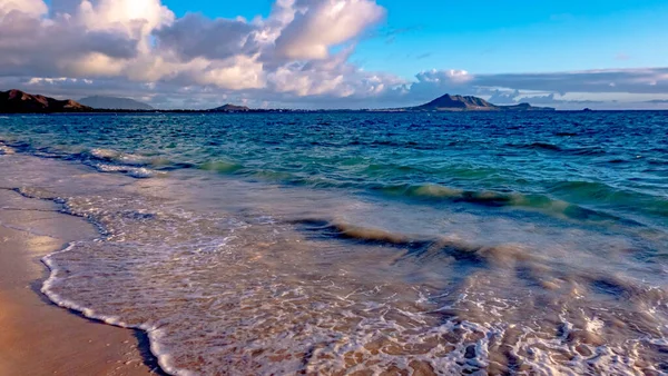 stock image sunrise and beach scenes on island of oahu hawaii