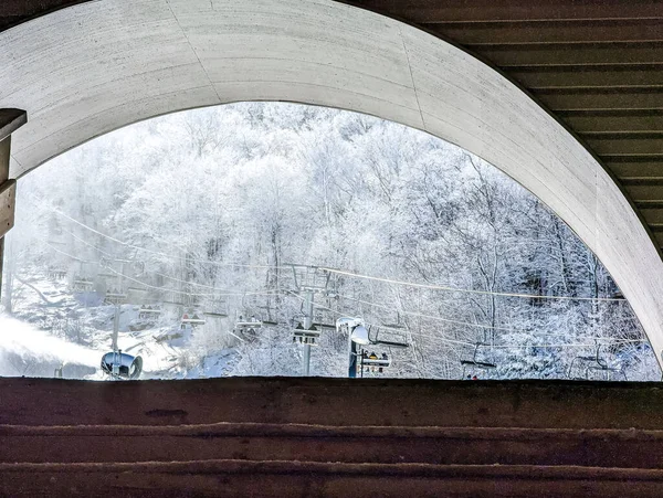 Landscapes Winter Scenes Beech Mountain North Carolina — Stock Photo, Image