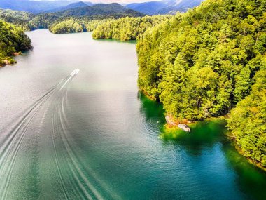 Güney Carolina Lake Jocassee Gorges şehir dışında Dağları'nın hava