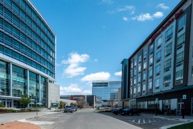 Omaha Nebraska sokak manzarası ve manzarası