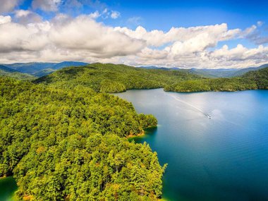 Güney Carolina Lake Jocassee Gorges şehir dışında Dağları'nın hava