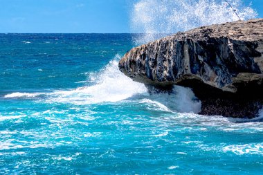 Pasifik Okyanusu 'ndaki güzel Oahu Hawaii plaj manzaraları