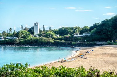 Oahu Hawaii 'deki kuzey kıyısı sahneleri