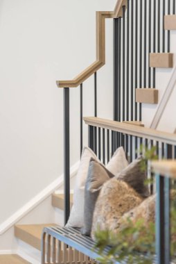 modern konut merdiven ayrıntıları 