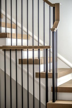 modern konut merdiven ayrıntıları 