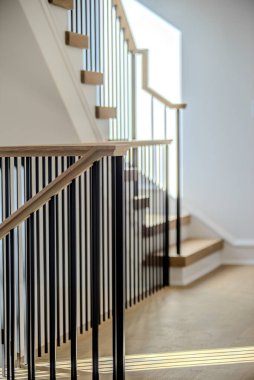 modern konut merdiven ayrıntıları 