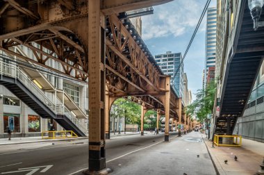 Chicago, Illinois tren yolu ya da metro istasyonu