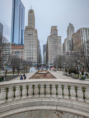 Gün boyunca Chicago sokak sahneleri