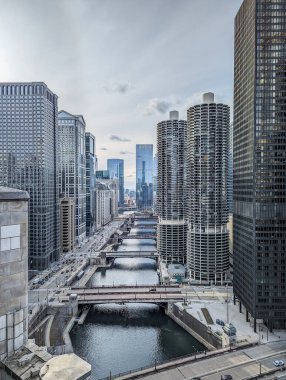 Gün boyunca Chicago sokak sahneleri