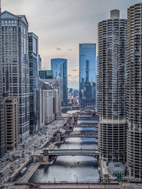 Gün boyunca Chicago sokak sahneleri