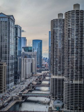 Gün boyunca Chicago sokak sahneleri