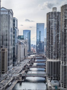 Gün boyunca Chicago sokak sahneleri