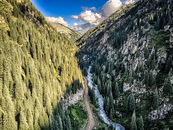 stock image beautiful gorge views around issyk kul lake region and bishkek in central asia