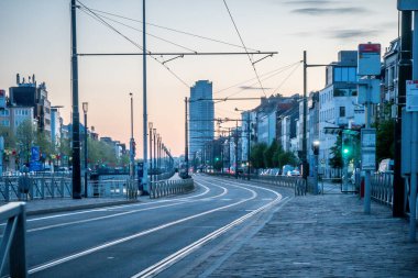 Brüksel, Belçika, sokak manzaraları.
