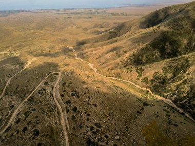 güzel vadi manzarası Issyk kul gölü bölgesi ve Orta Asya 'da bishkek