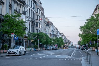 Brüksel, Belçika, sokak manzaraları.