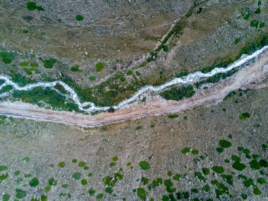 güzel vadi manzarası Issyk kul gölü bölgesi ve Orta Asya 'da bishkek