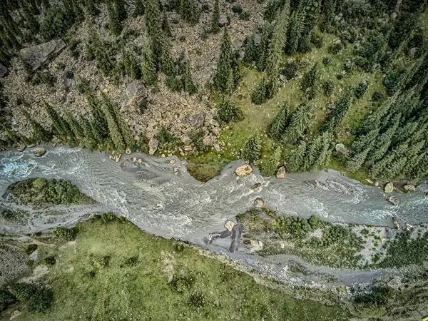 stock image beautiful gorge views around issyk kul lake region and bishkek in central asia