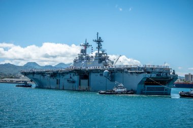 Scenes around at Ford Island, Pearl Harbor, Honolulu, Hawaii, USA  clipart