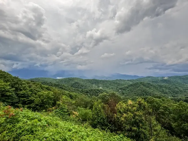 stock image beautiful views over blue ridge mountains in north carolina