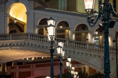 Las Vegas sokak manzarası ve ufuk çizgisi