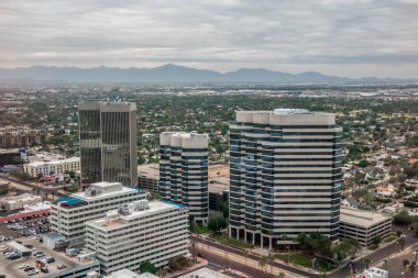 Şehir merkezindeki phoenix arizona şehir manzarası