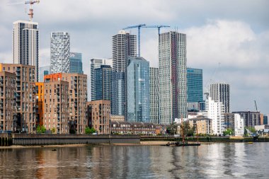 Londra 'da Greenwich Bölgesi sokak manzarası