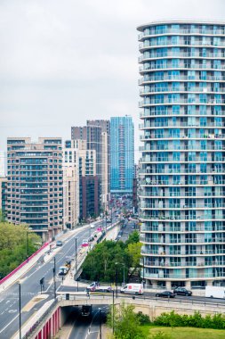 Londra 'da Greenwich Bölgesi sokak manzarası