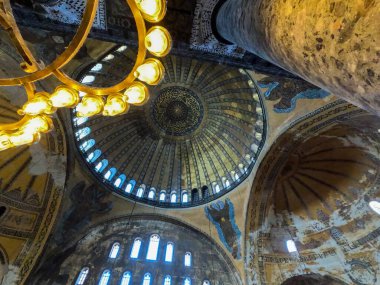 İstanbul 'daki hagia soyasının içi, hindi 
