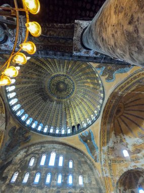 İstanbul 'daki hagia soyasının içi, hindi 