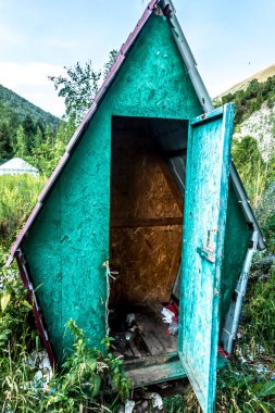 Kygyzstan 'daki ala archa vadisi etrafındaki güzel doğa sahneleri