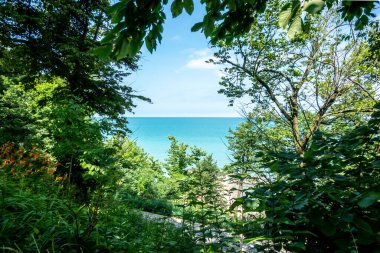 Michigan Gölü Illinois 'deki Sunrise Park Bluff kasabasından.