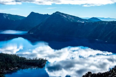 Dağlardaki göl manzarası 