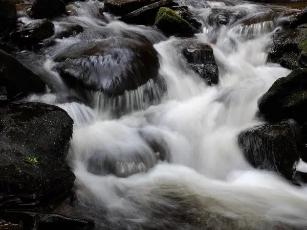 美丽的瀑布在森林里 Ricketts格伦国家公园 — 图库照片