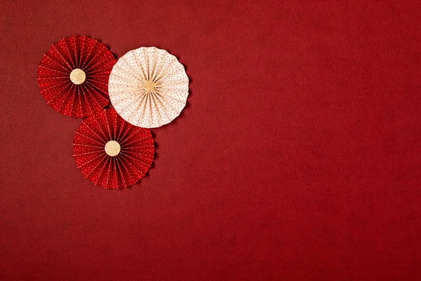 Chinese New Year Festival Wedding Decoration Red Background Traditional Lunar — Stock Photo, Image