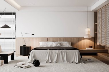 İç Yatak Odası Duvar Modeli - 3D Hazırlama, 3D Görüntü