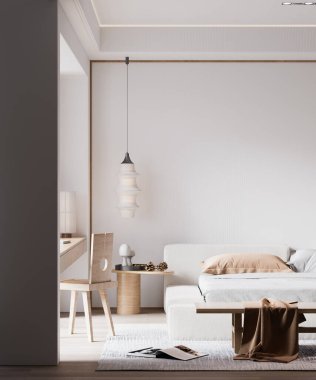 İç Yatak Odası Duvar Modeli - 3D Hazırlama, 3D Görüntü